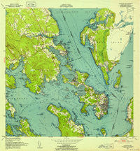 Eastport Maine Historical topographic map, 1:24000 scale, 7.5 X 7.5 Minute, Year 1949