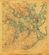 Eastport Maine Historical topographic map, 1:62500 scale, 15 X 15 Minute, Year 1908