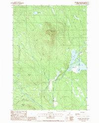 Ebeemee Mountain Maine Historical topographic map, 1:24000 scale, 7.5 X 7.5 Minute, Year 1988