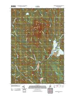 Ebeemee Mountain Maine Historical topographic map, 1:24000 scale, 7.5 X 7.5 Minute, Year 2011