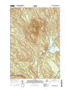 Ebeemee Mountain Maine Current topographic map, 1:24000 scale, 7.5 X 7.5 Minute, Year 2014