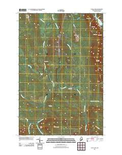 Echo Lake Maine Historical topographic map, 1:24000 scale, 7.5 X 7.5 Minute, Year 2011