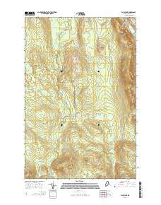 Echo Lake Maine Current topographic map, 1:24000 scale, 7.5 X 7.5 Minute, Year 2014