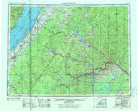 Edmundston Maine Historical topographic map, 1:250000 scale, 1 X 2 Degree, Year 1962