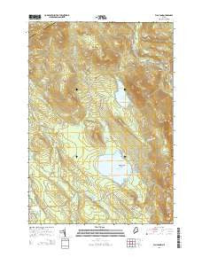 Ellis Pond Maine Current topographic map, 1:24000 scale, 7.5 X 7.5 Minute, Year 2014