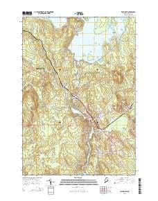 Ellsworth Maine Current topographic map, 1:24000 scale, 7.5 X 7.5 Minute, Year 2014