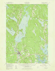 Ellsworth Maine Historical topographic map, 1:62500 scale, 15 X 15 Minute, Year 1957