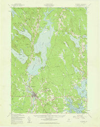 Ellsworth Maine Historical topographic map, 1:62500 scale, 15 X 15 Minute, Year 1957