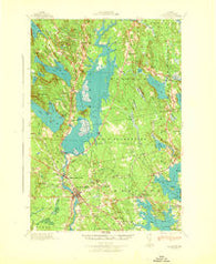 Ellsworth Maine Historical topographic map, 1:62500 scale, 15 X 15 Minute, Year 1942
