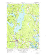 Ellsworth Maine Historical topographic map, 1:62500 scale, 15 X 15 Minute, Year 1957