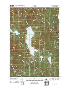 Embden Pond Maine Historical topographic map, 1:24000 scale, 7.5 X 7.5 Minute, Year 2011
