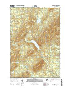 Enchanted Pond Maine Current topographic map, 1:24000 scale, 7.5 X 7.5 Minute, Year 2014