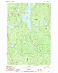 Endless Lake Maine Historical topographic map, 1:24000 scale, 7.5 X 7.5 Minute, Year 1988