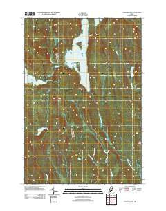 Endless Lake Maine Historical topographic map, 1:24000 scale, 7.5 X 7.5 Minute, Year 2011