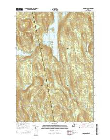 Endless Lake Maine Current topographic map, 1:24000 scale, 7.5 X 7.5 Minute, Year 2014