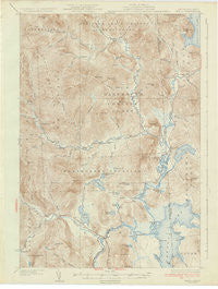 Errol New Hampshire Historical topographic map, 1:62500 scale, 15 X 15 Minute, Year 1934