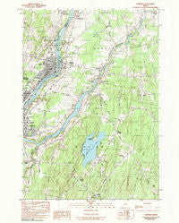 Fairfield Maine Historical topographic map, 1:24000 scale, 7.5 X 7.5 Minute, Year 1982