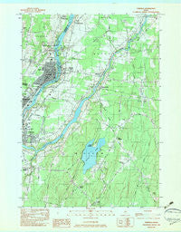 Fairfield Maine Historical topographic map, 1:24000 scale, 7.5 X 7.5 Minute, Year 1982