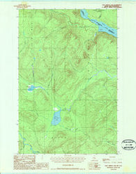 Falls Brook Lake Maine Historical topographic map, 1:24000 scale, 7.5 X 7.5 Minute, Year 1987