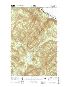 Falls Brook Lake Maine Current topographic map, 1:24000 scale, 7.5 X 7.5 Minute, Year 2014