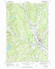 Farmington Maine Historical topographic map, 1:24000 scale, 7.5 X 7.5 Minute, Year 1968