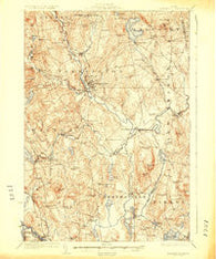 Farmington Maine Historical topographic map, 1:62500 scale, 15 X 15 Minute, Year 1924