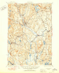 Farmington Maine Historical topographic map, 1:62500 scale, 15 X 15 Minute, Year 1924