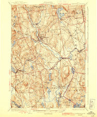 Farmington Maine Historical topographic map, 1:62500 scale, 15 X 15 Minute, Year 1924