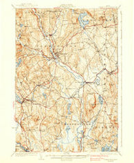 Farmington Maine Historical topographic map, 1:62500 scale, 15 X 15 Minute, Year 1924