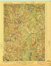 Farmington Maine Historical topographic map, 1:62500 scale, 15 X 15 Minute, Year 1924