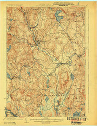 Farmington Maine Historical topographic map, 1:62500 scale, 15 X 15 Minute, Year 1924