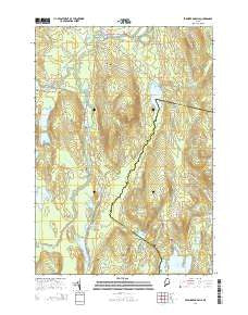 Farmington Falls Maine Current topographic map, 1:24000 scale, 7.5 X 7.5 Minute, Year 2014