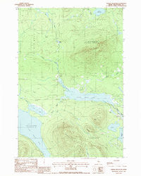 Farrar Mountain Maine Historical topographic map, 1:24000 scale, 7.5 X 7.5 Minute, Year 1988