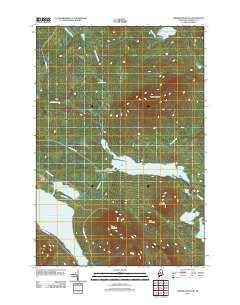 Farrar Mountain Maine Historical topographic map, 1:24000 scale, 7.5 X 7.5 Minute, Year 2011