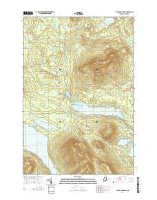 Farrar Mountain Maine Current topographic map, 1:24000 scale, 7.5 X 7.5 Minute, Year 2014