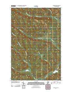 Farrar Pond Maine Historical topographic map, 1:24000 scale, 7.5 X 7.5 Minute, Year 2011