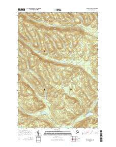 Farrar Pond Maine Current topographic map, 1:24000 scale, 7.5 X 7.5 Minute, Year 2014