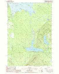 Farrow Mountain Maine Historical topographic map, 1:24000 scale, 7.5 X 7.5 Minute, Year 1988