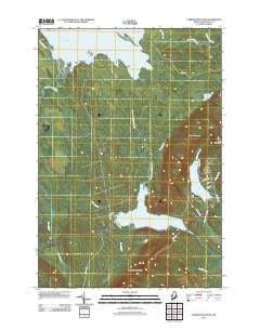 Farrow Mountain Maine Historical topographic map, 1:24000 scale, 7.5 X 7.5 Minute, Year 2011