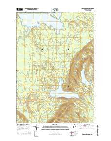 Farrow Mountain Maine Current topographic map, 1:24000 scale, 7.5 X 7.5 Minute, Year 2014