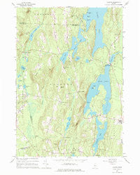 Fayette Maine Historical topographic map, 1:24000 scale, 7.5 X 7.5 Minute, Year 1966