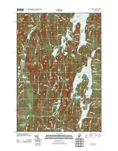 Fayette Maine Historical topographic map, 1:24000 scale, 7.5 X 7.5 Minute, Year 2011