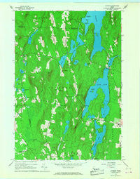 Fayette Maine Historical topographic map, 1:24000 scale, 7.5 X 7.5 Minute, Year 1966