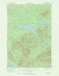 First Roach Pond Maine Historical topographic map, 1:62500 scale, 15 X 15 Minute, Year 1952