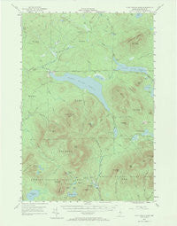 First Roach Pond Maine Historical topographic map, 1:62500 scale, 15 X 15 Minute, Year 1952