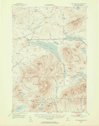 First Roach Pond Maine Historical topographic map, 1:62500 scale, 15 X 15 Minute, Year 1952