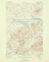 First Roach Pond Maine Historical topographic map, 1:62500 scale, 15 X 15 Minute, Year 1952