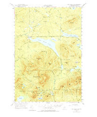 First Roach Pond Maine Historical topographic map, 1:62500 scale, 15 X 15 Minute, Year 1952