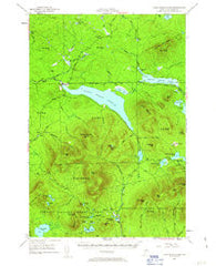 First Roach Pond Maine Historical topographic map, 1:62500 scale, 15 X 15 Minute, Year 1952