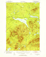 First Roach Pond Maine Historical topographic map, 1:62500 scale, 15 X 15 Minute, Year 1952